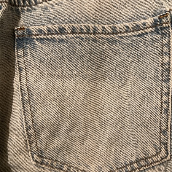 Pacsun Two Tone Denim High Waisted Straight Leg Dad Jeans - Picture 7 of 12